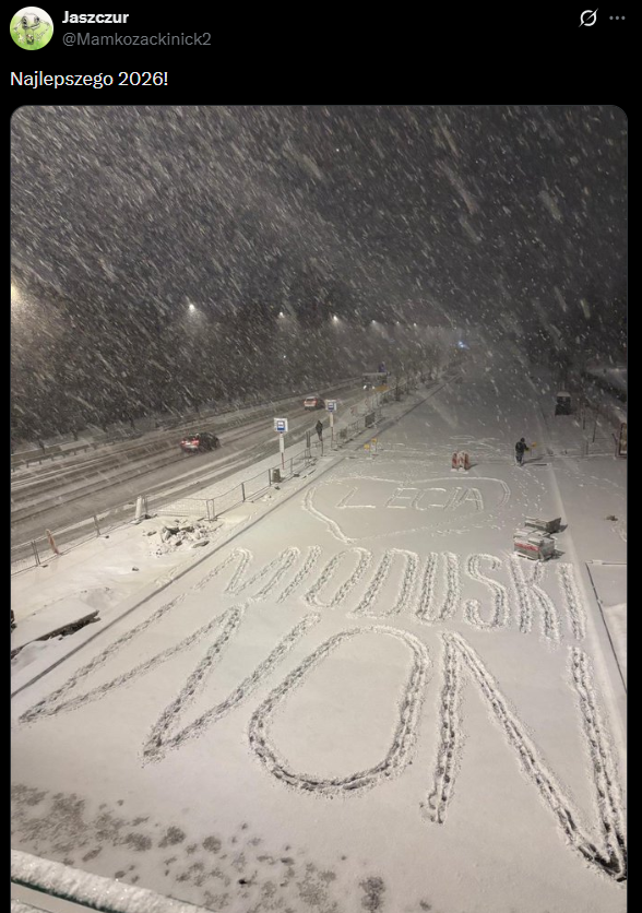 Tak kibic Legii PRZYWITAŁ NA ŚNIEGU Nowy Rok xD